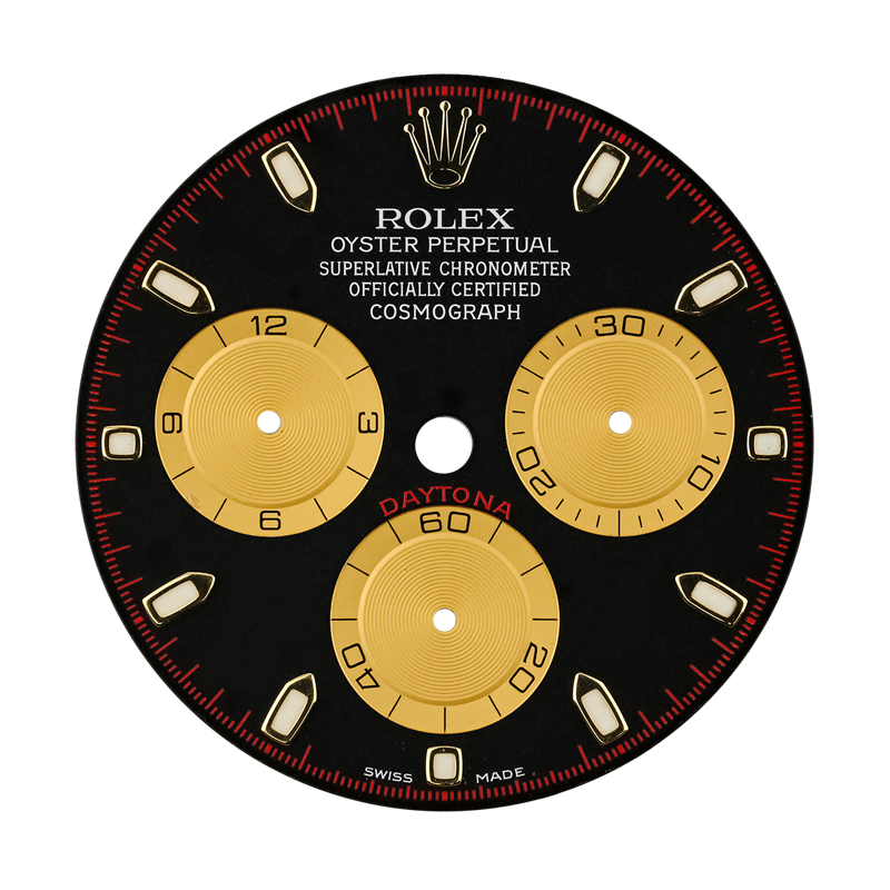 Rolex Daytona Black/Yellow Subdials Original Factory Dial