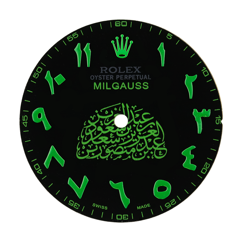 Rolex Milgauss Black/Green Design Custom Dial