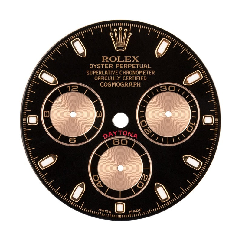 Factory Rolex Daytona Black/Rose Dial