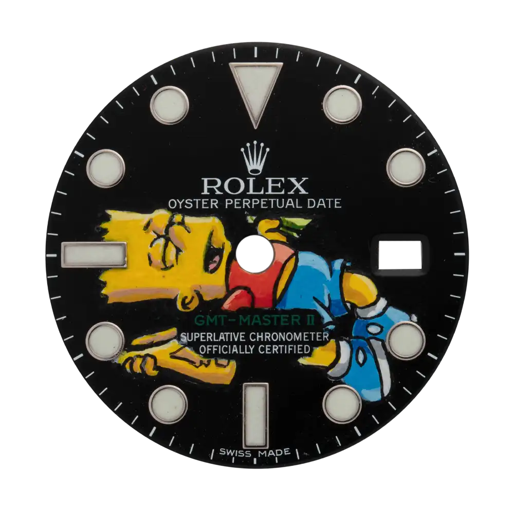 Buy Factory Black Dial GMT-Master II Painted by George Rollo