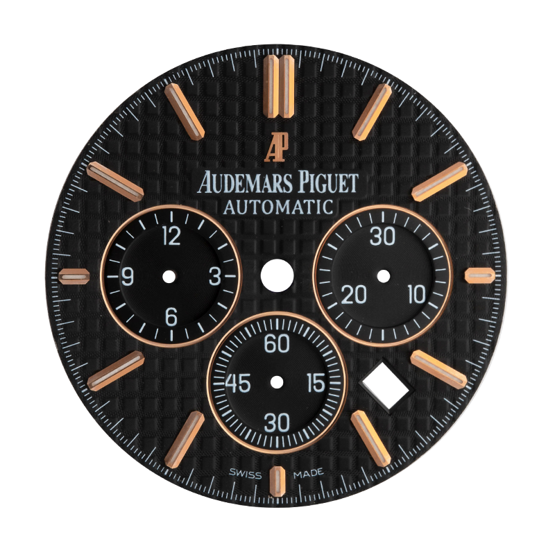 Factory Black Dial for Audemars Piguet Royal Oak Chrono 41