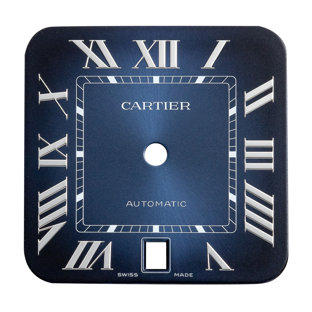 Factory Blue Dial for Santos De Cartier Mediium Watch