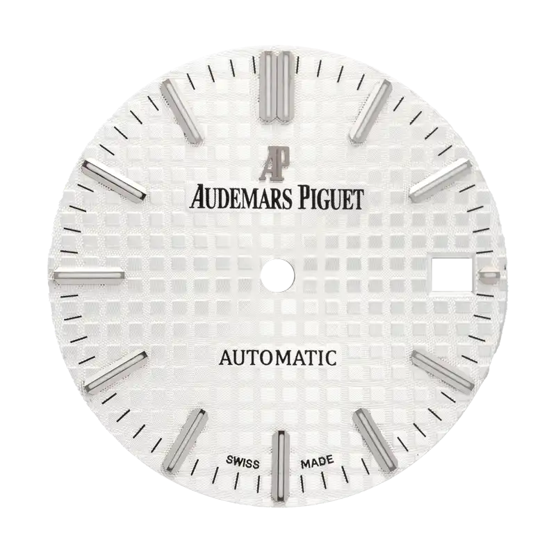 Factory White Silver Dial for AP Royal Oak 37