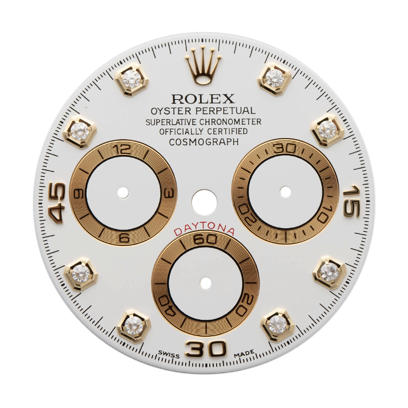 Factory Rolex Daytona White/Diamonds Dial