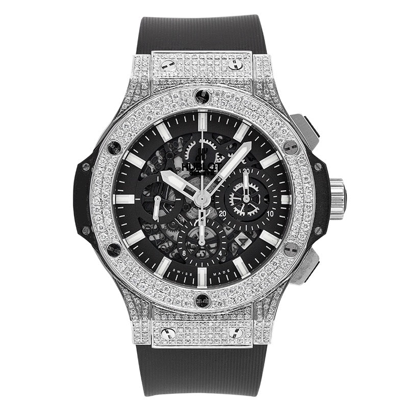 Hublot Big Bang Chronograph 44mm Diamond Set with Factory Openworked Dial 311.SM.1170.RX