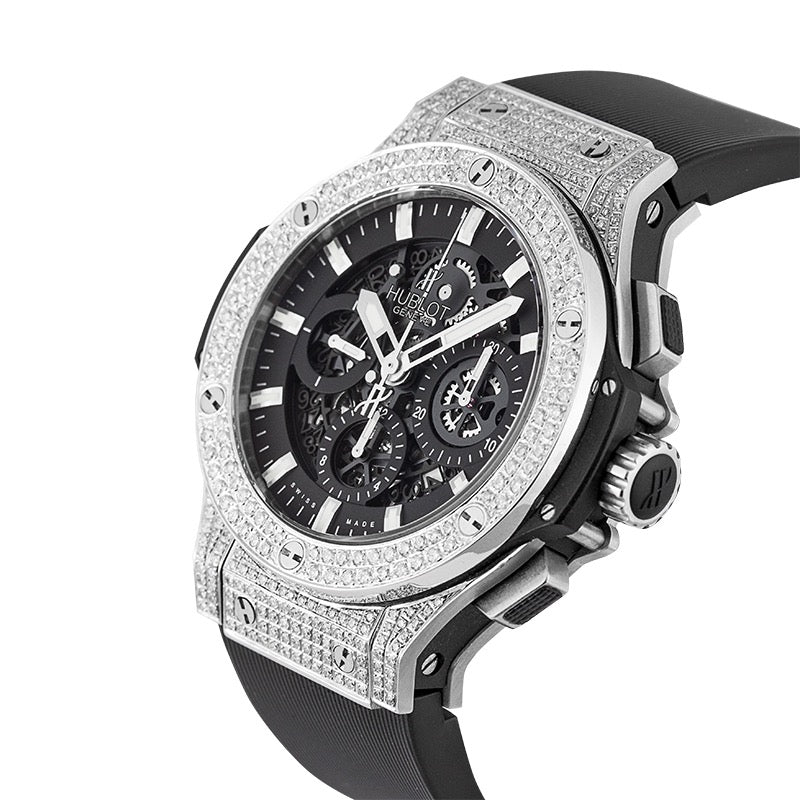 Hublot Big Bang Chronograph 44mm Diamond Set with Factory Openworked Dial 311.SM.1170.RX