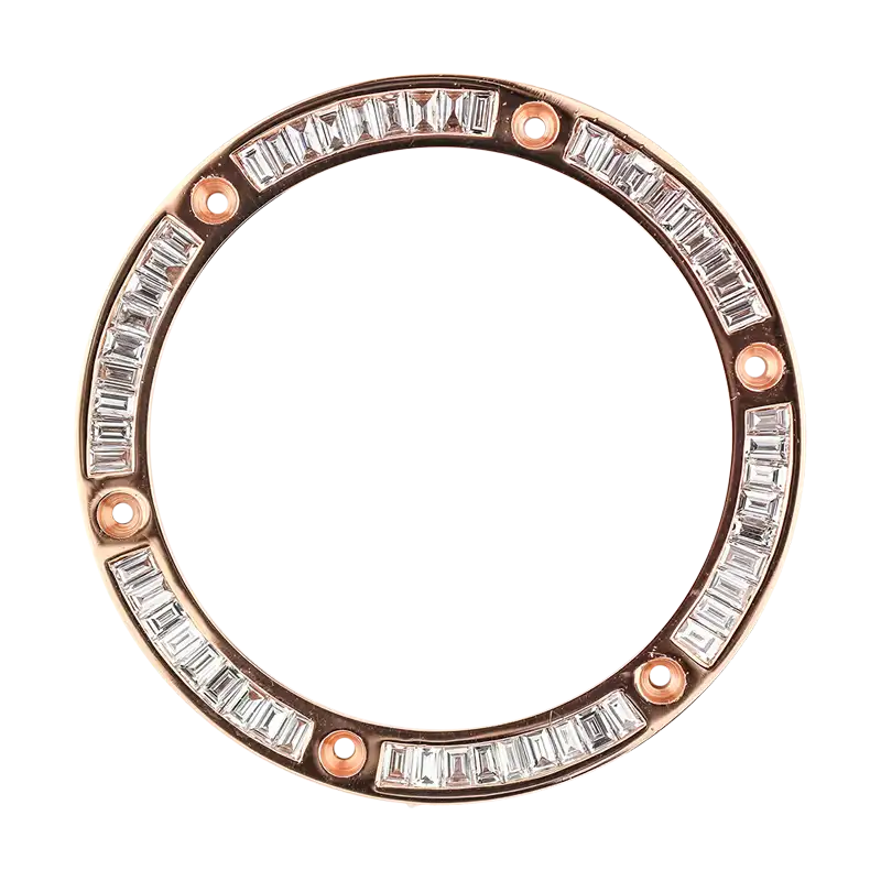 Hublot King Power 48mm Rose Gold Baguette Cut Diamond Custom Bezel