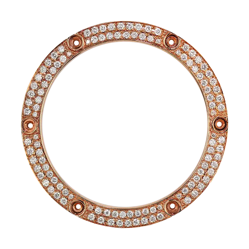 Hublot King Power 48mm Rose Gold Round Brilliant Custom Bezel