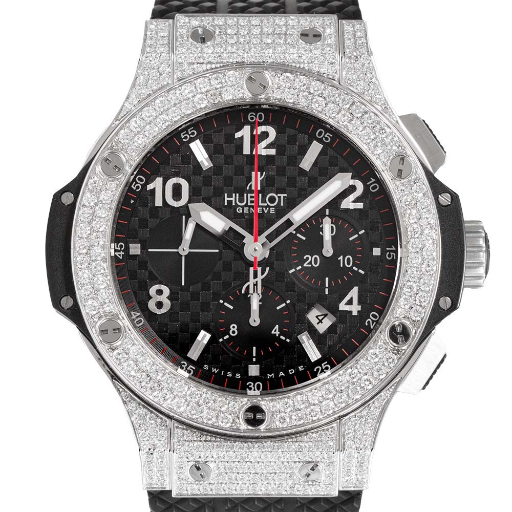 Hublot Big Bang 44mm Steel Custom Diamond Set Watch 301.SX.130.RX