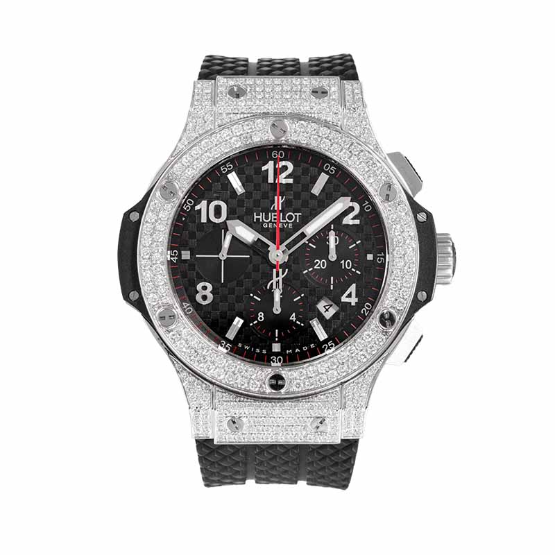 Hublot Big Bang 44mm Steel Custom Diamond Set Watch 301.SX.130.RX