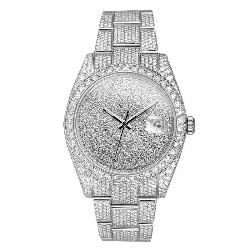 Rolex Datejust 41 Custom Diamond Set Diamond Paved Dial 126300