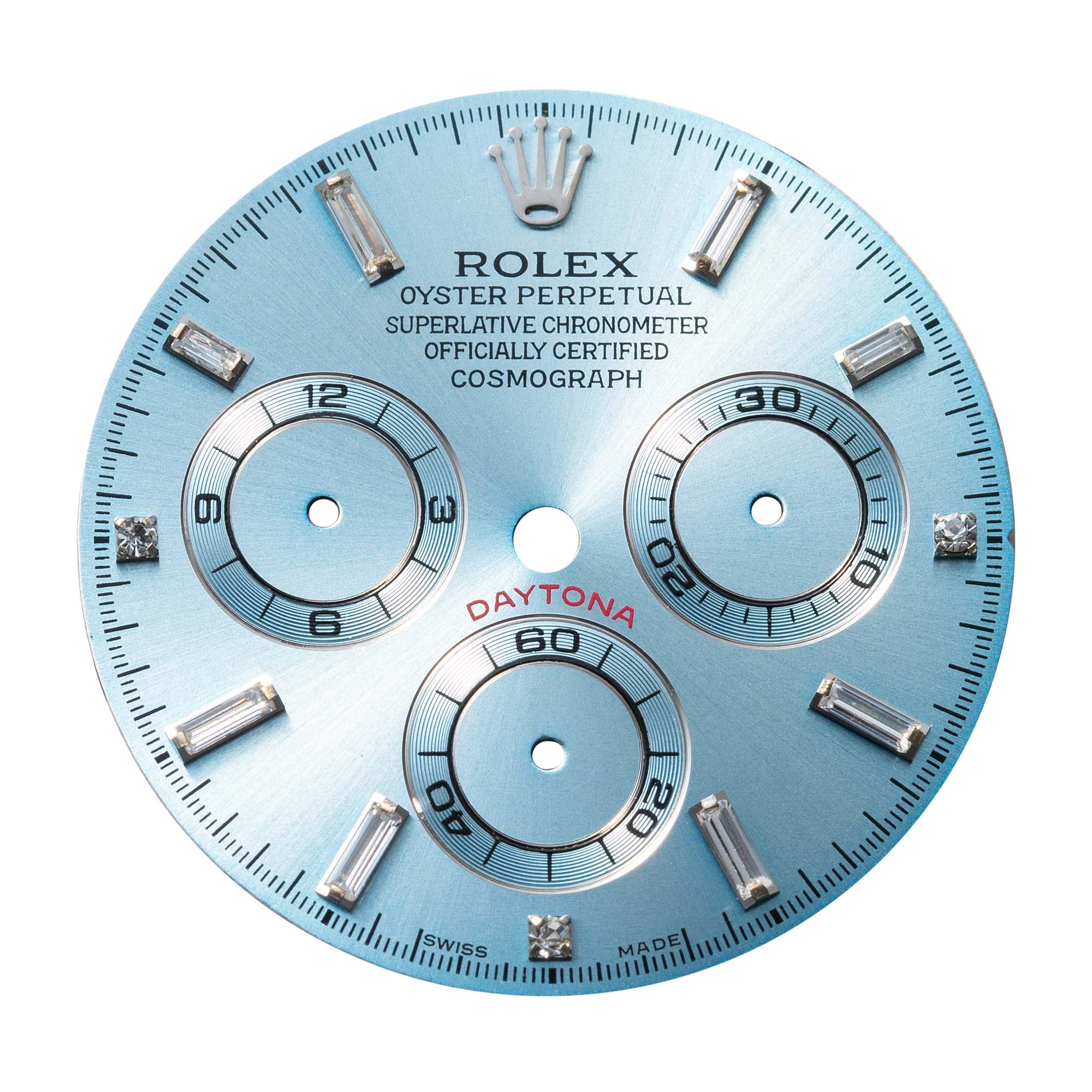 Custom Ice Blue Dial / Diamonds for Rolex Daytona