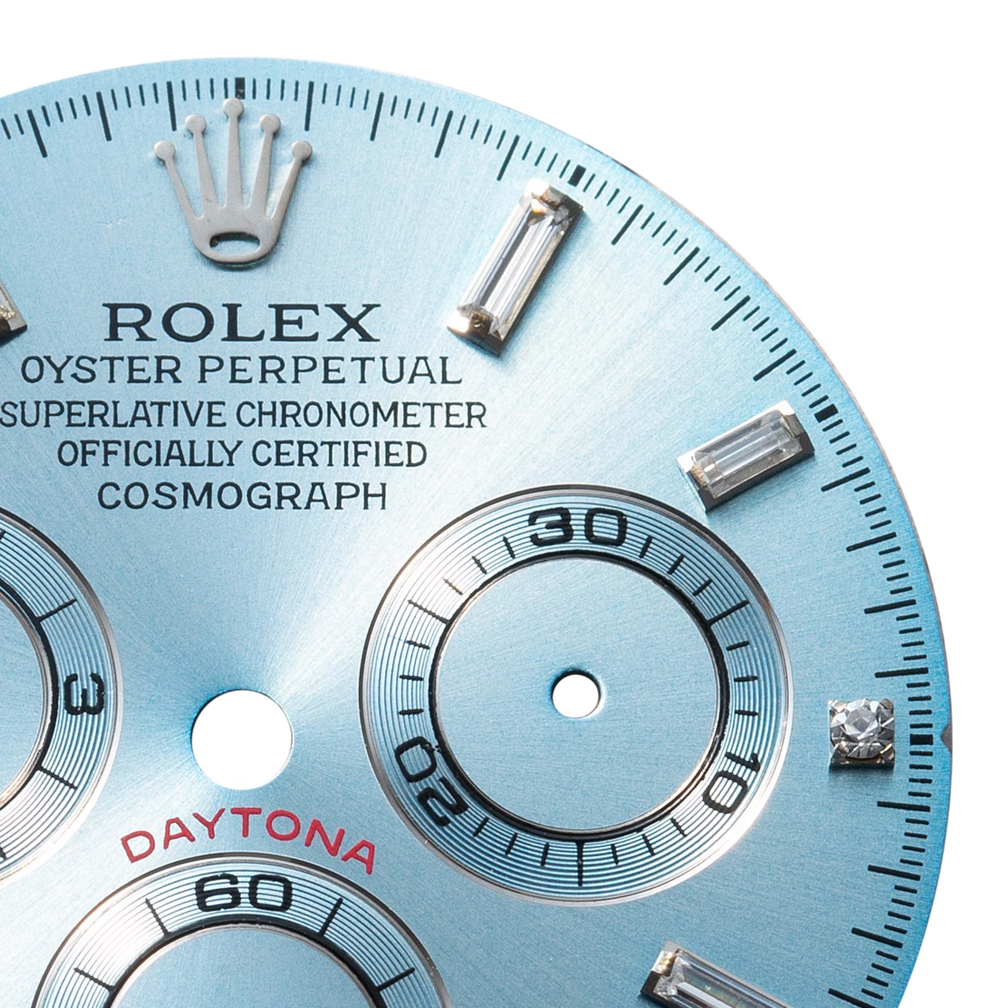 Custom Ice Blue Dial / Diamonds for Rolex Daytona