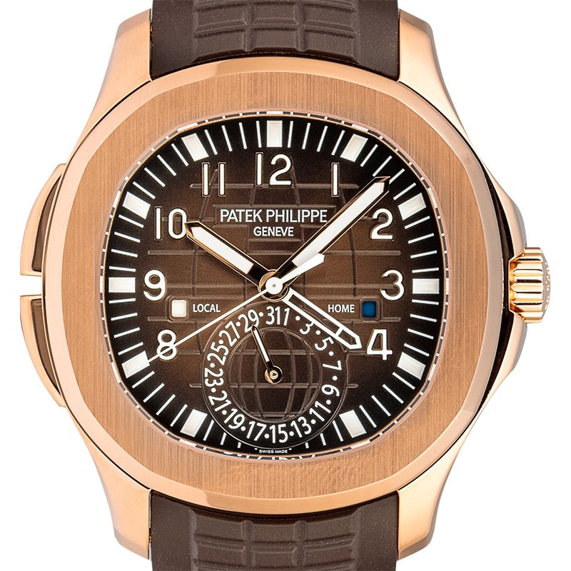 Patek Philippe Aquanaut Travel Time Rose Gold 5164R