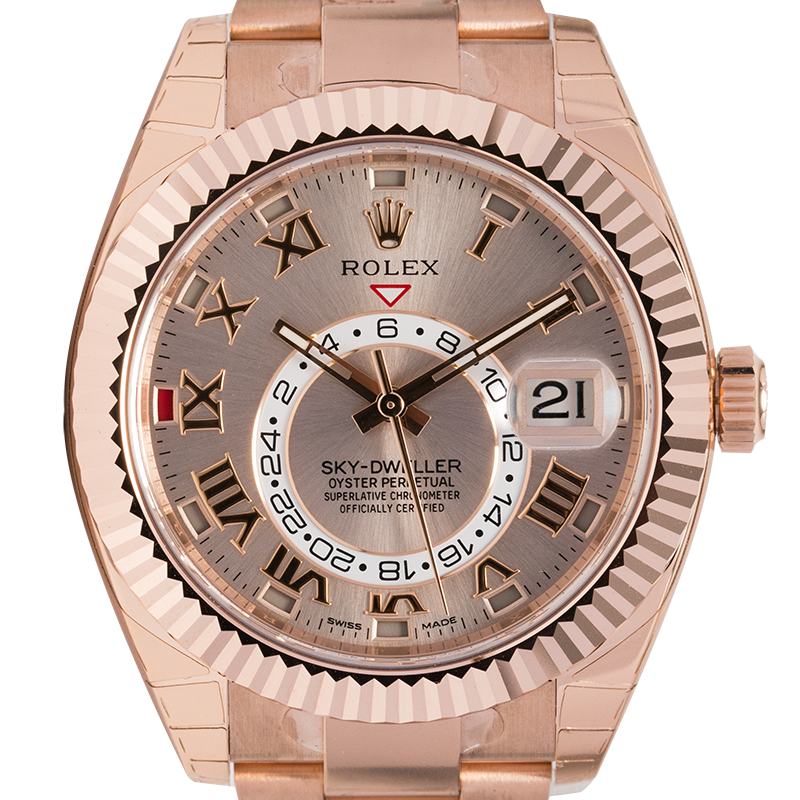 Rolex Sky-Dweller 18ct Everose Gold Sundust Dial 326935