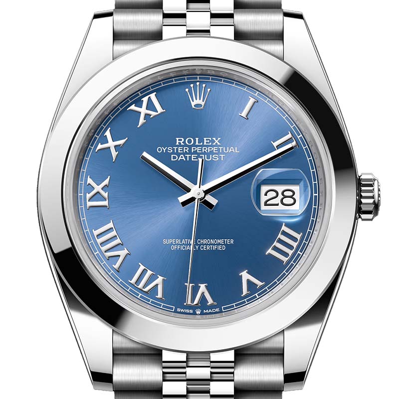 Rolex Datejust 41 Steel Jubilee Azzurro Dial 126300