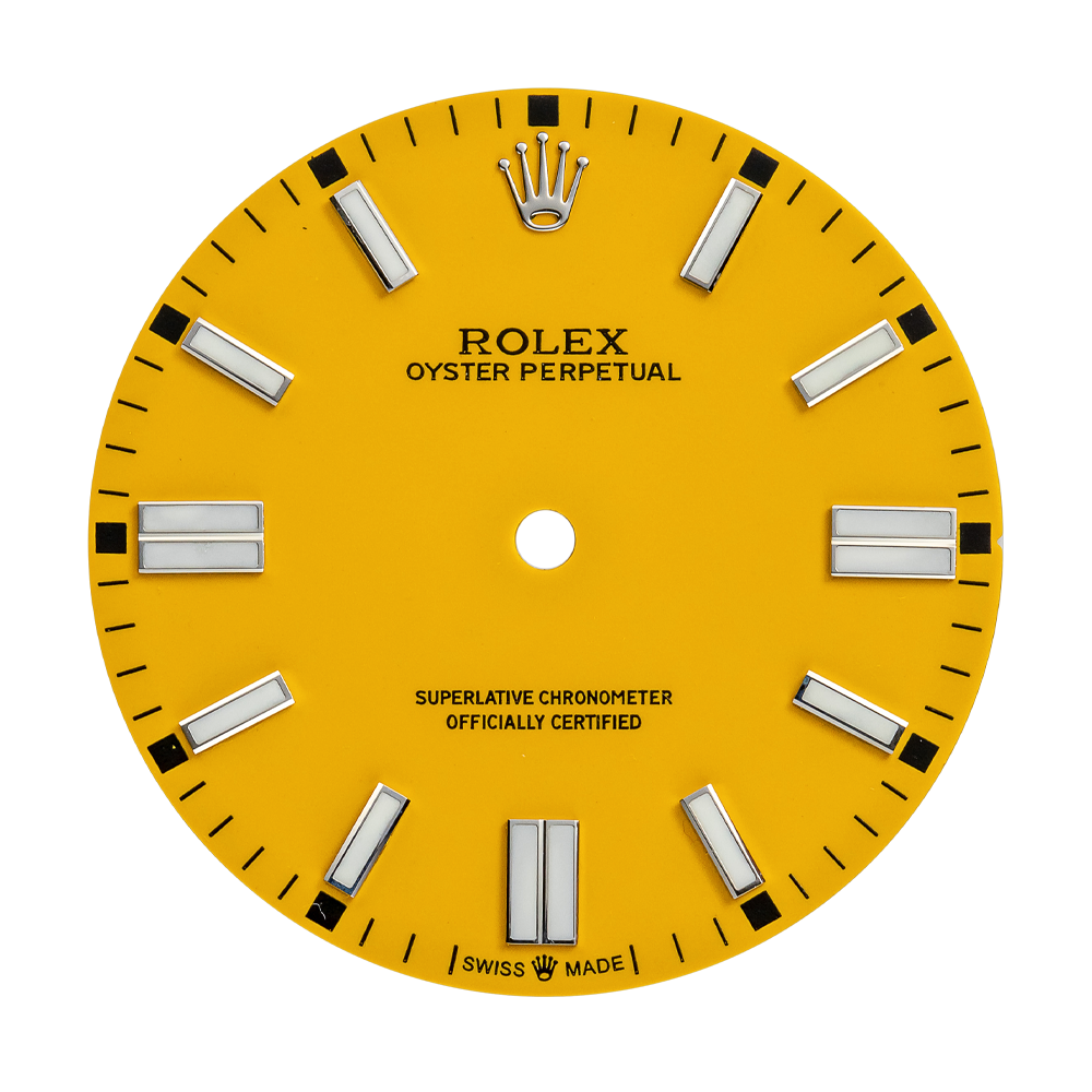 Custom yellow Dial for Oyster Perpetual 36