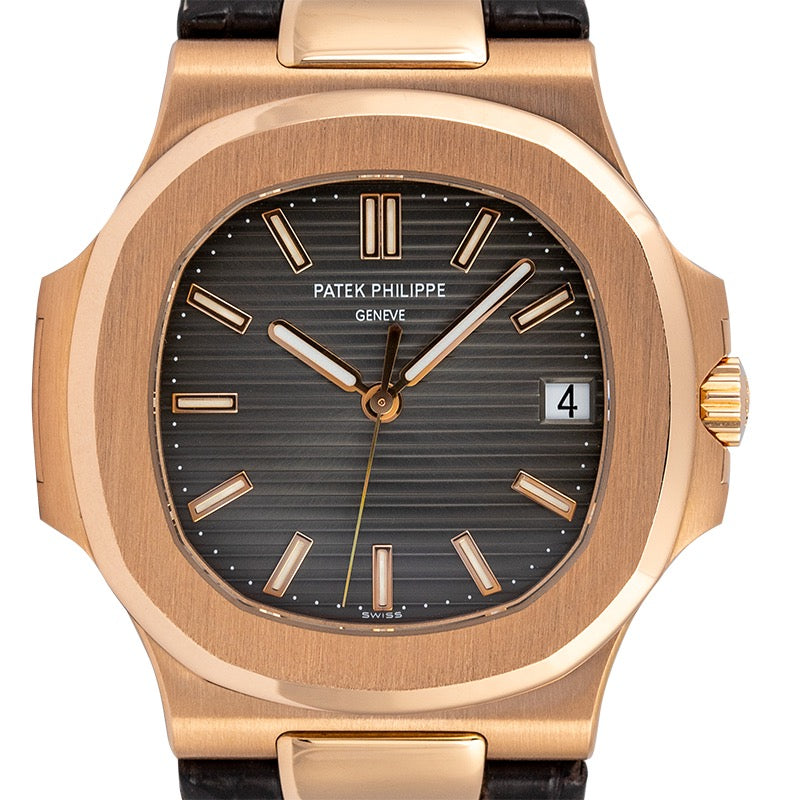 Patek Philippe Nautilus 5711R Rose Gold on Leather Strap