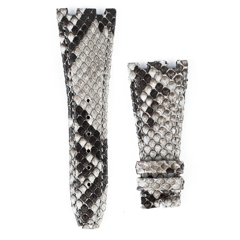 Custom grey python strap for Audemars Piguet Royal Oak Offshore old style