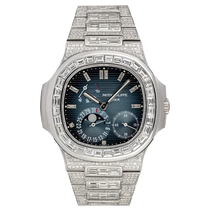 Custom Diamond Set Patek Philippe Nautilus 5712G