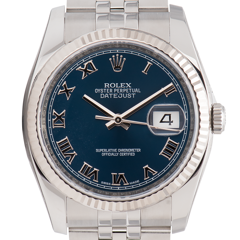 Rolex DateJust 36mm Stainless Steel Blue Dial Oyster 116234