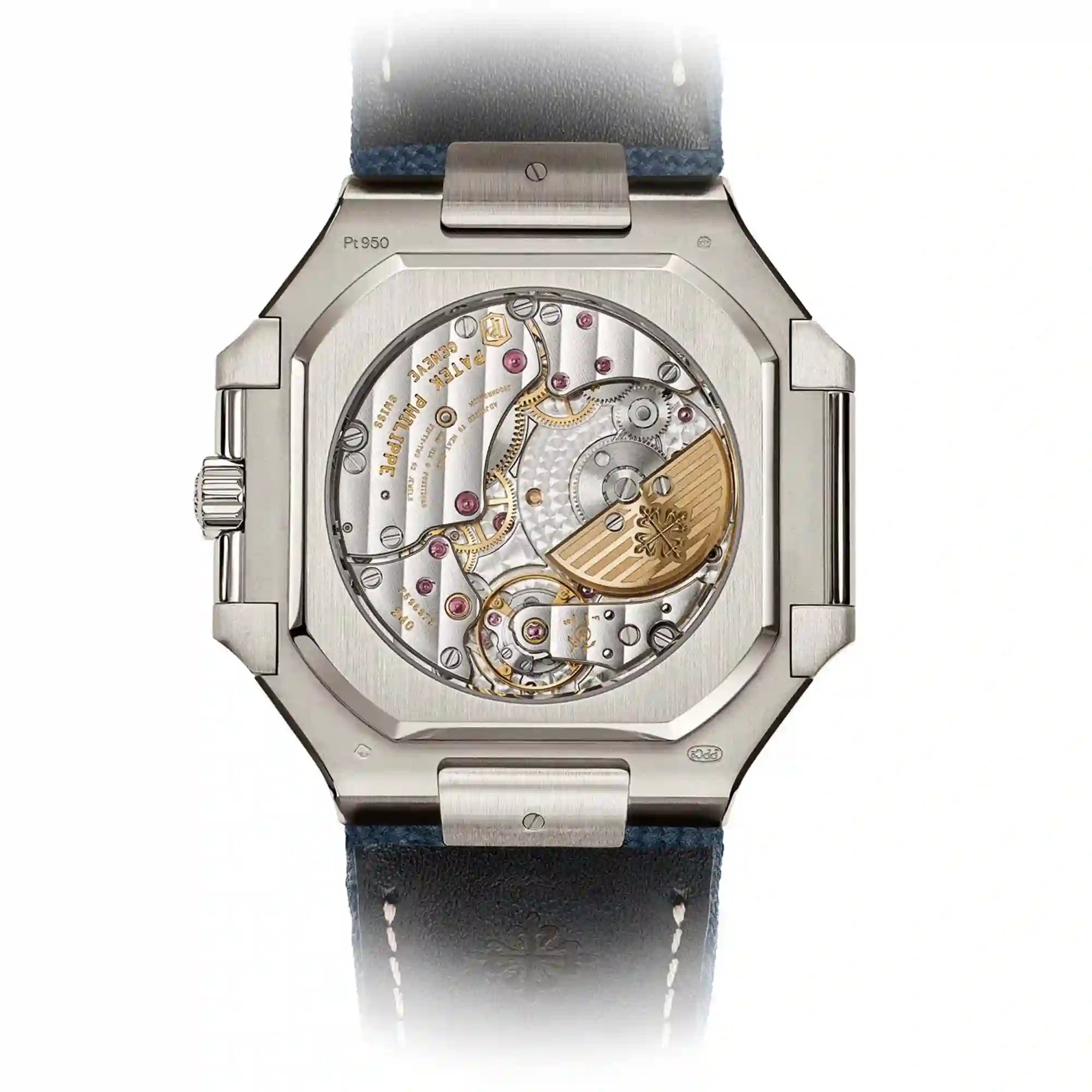 Back view - Patek Philippe Cubitus Platinum Blue Dial 5822P