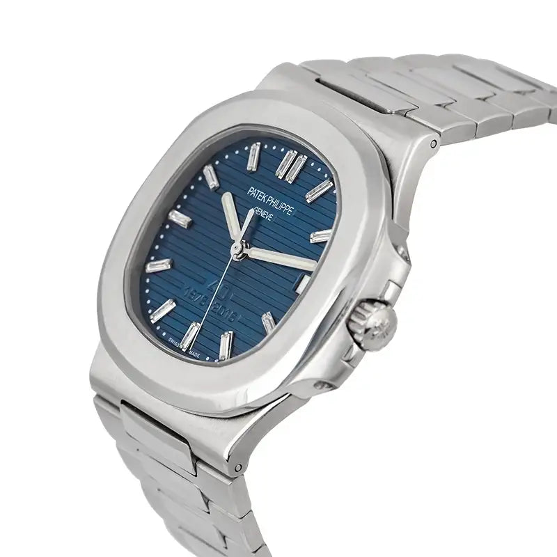Side View - PP Nautilus 5711 with Custom 40th Anniversary Dial