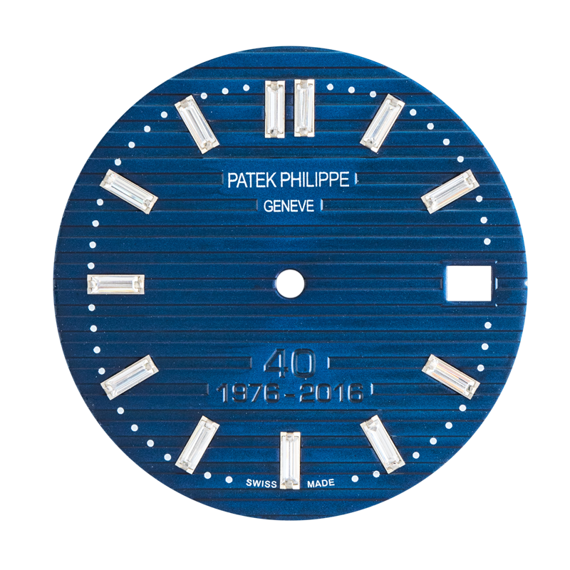 Custom Blue/Diamond Dial for Patek Philippe Nautilus 5711