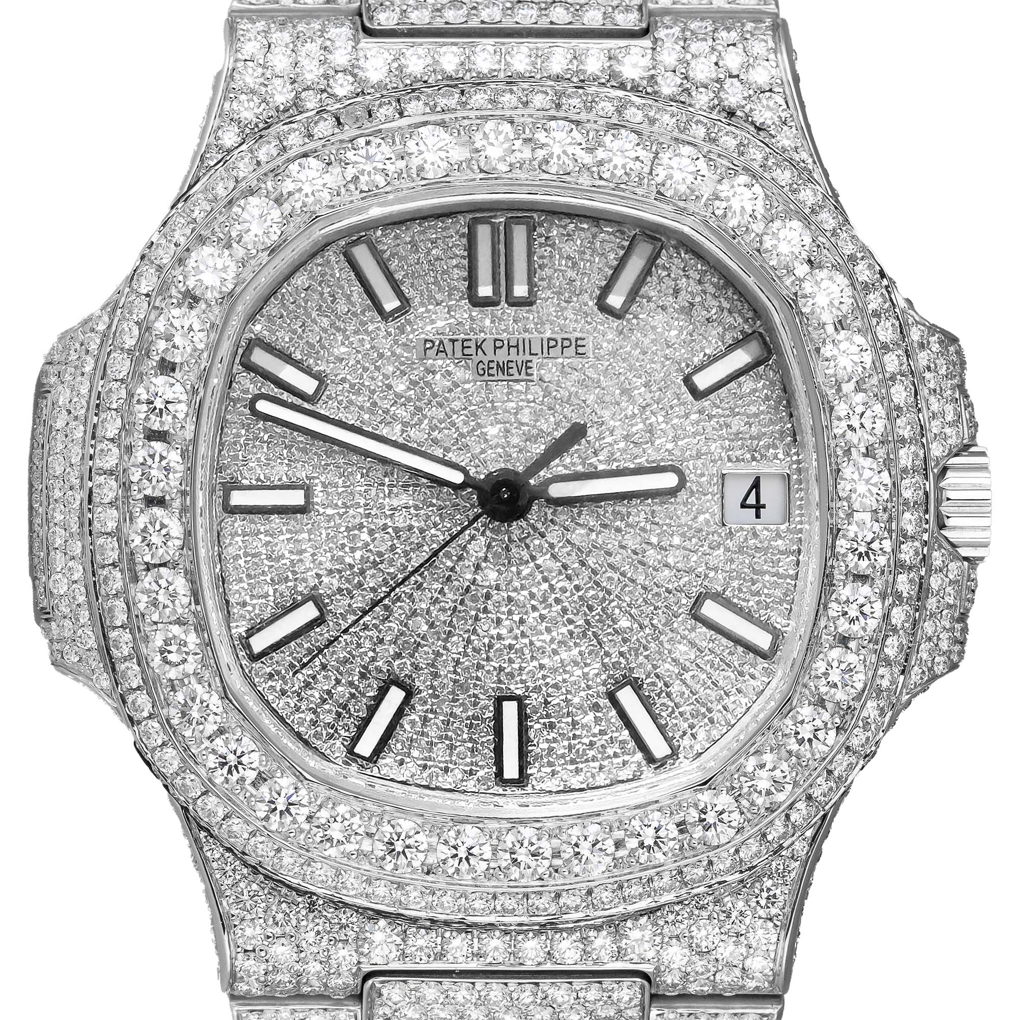 Custom Diamond Set Patek Philippe Nautilus 5711/1A-001
