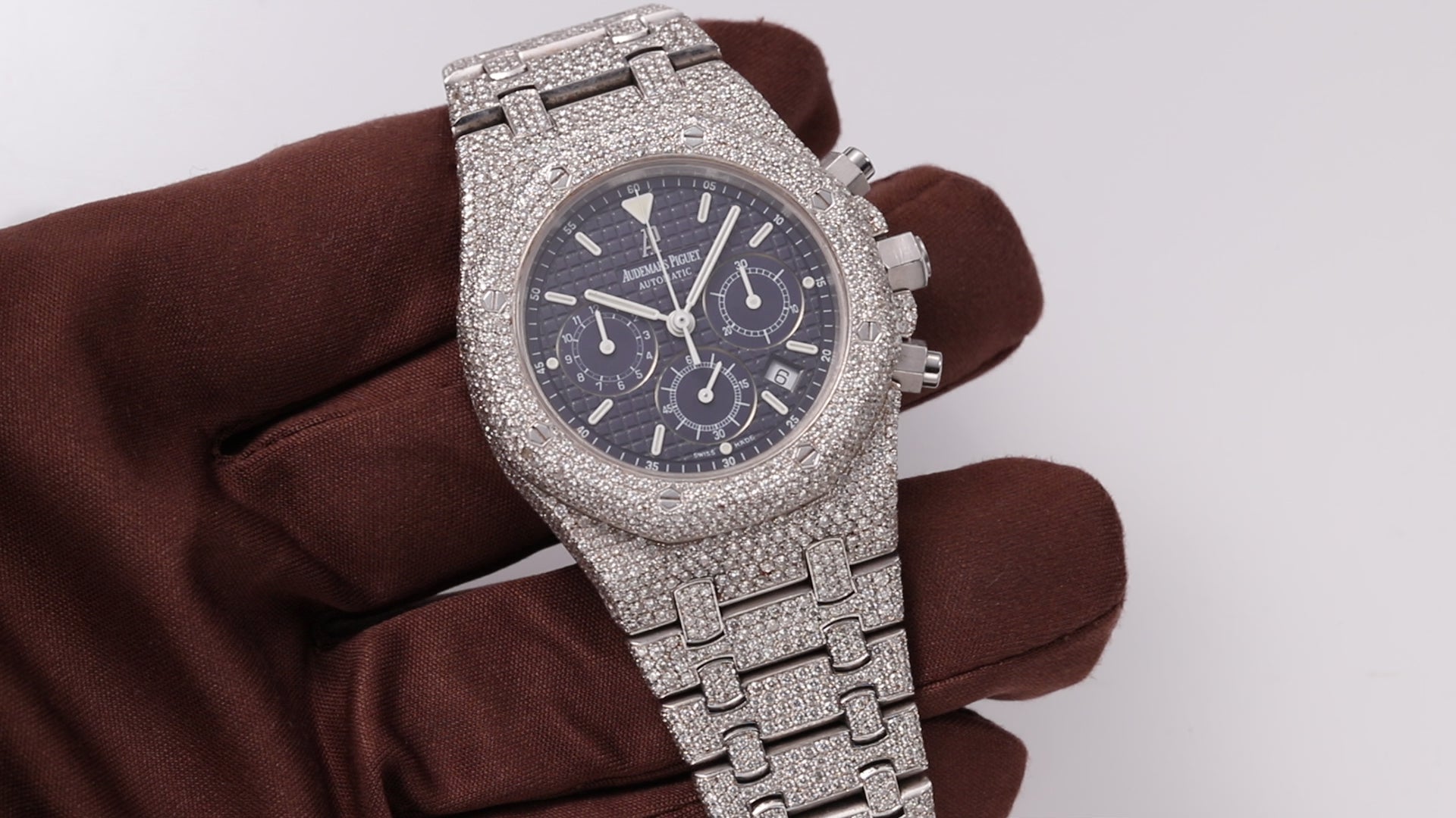 Custom Diamond Set Audemars Piguet Royal Oak Chronograph 39mm 25860ST.