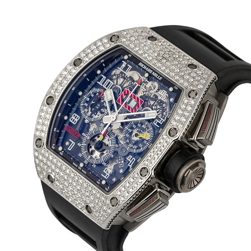 Richard Mille RM 011 Felipe Massa with Custom 18ct Gold Diamond Set Bezel