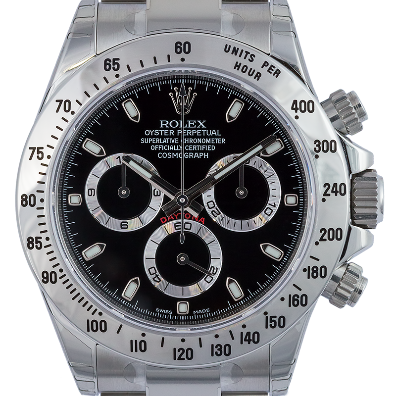 Rolex Cosmograph Daytona Stainless Steel Black/Index 116520