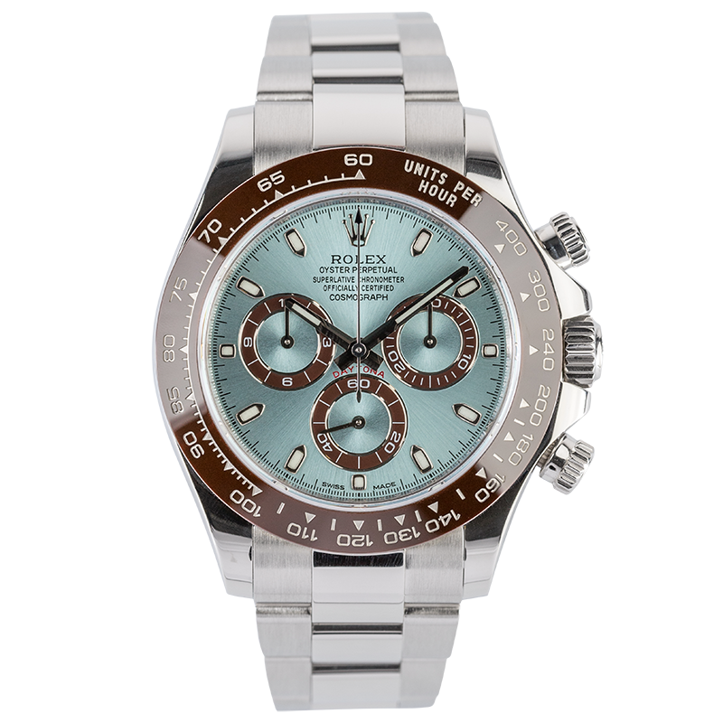 Rolex Cosmograph Daytona Platinum Ice Blue/Index 116506