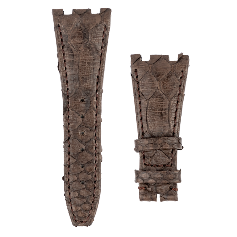 Custom Brown Python Leather Strap for Audemars Piguet Royal Oak Offshore 42mm