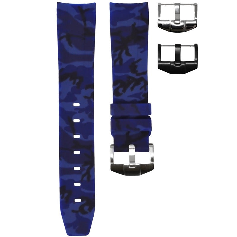 Horus Rubber Strap for Rolex Watches - Ocean Camo