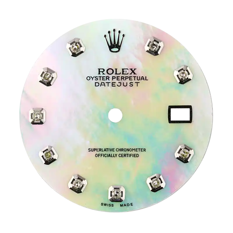 Rolex DateJust 36mm Mother of Pearl/Diamond Hour Markers Custom Dial