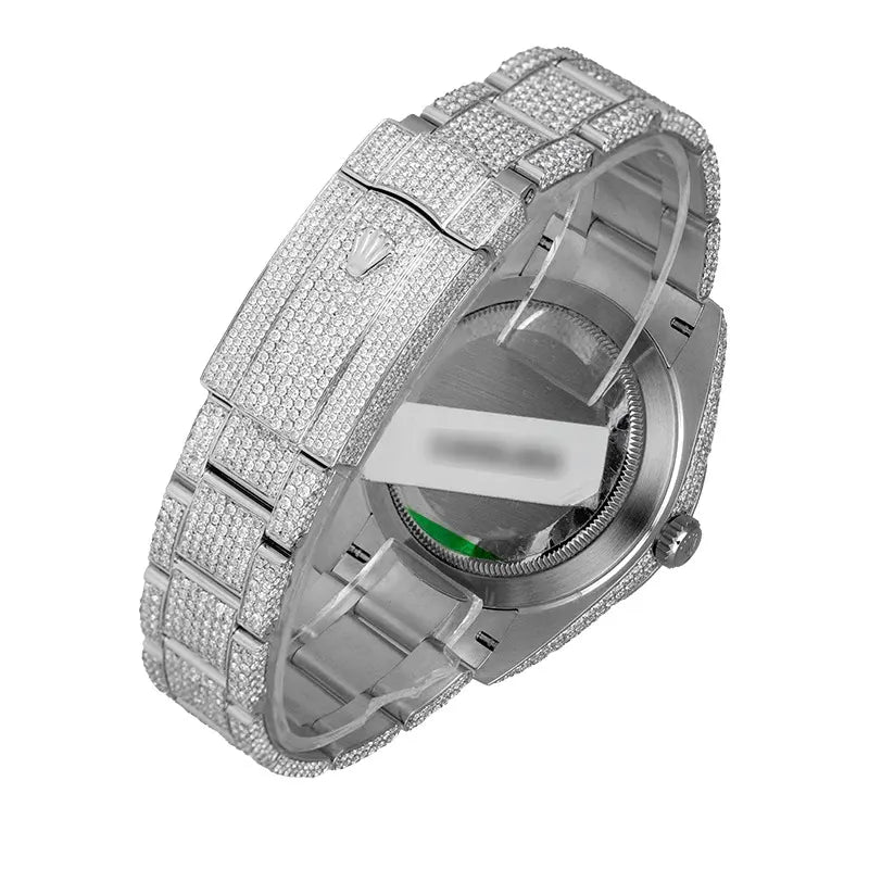Back view of Rolex Datejust 41 Custom Diamond Set 126300