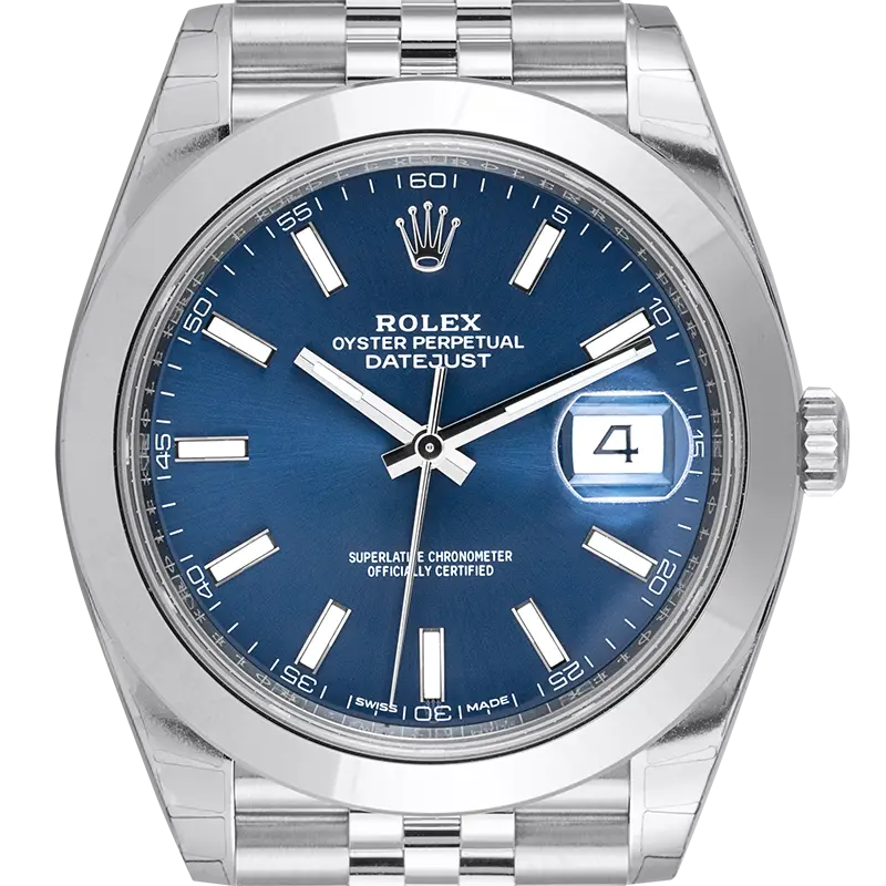 Rolex Datejust 41 Stainless Steel Blue Index Jubilee 126300