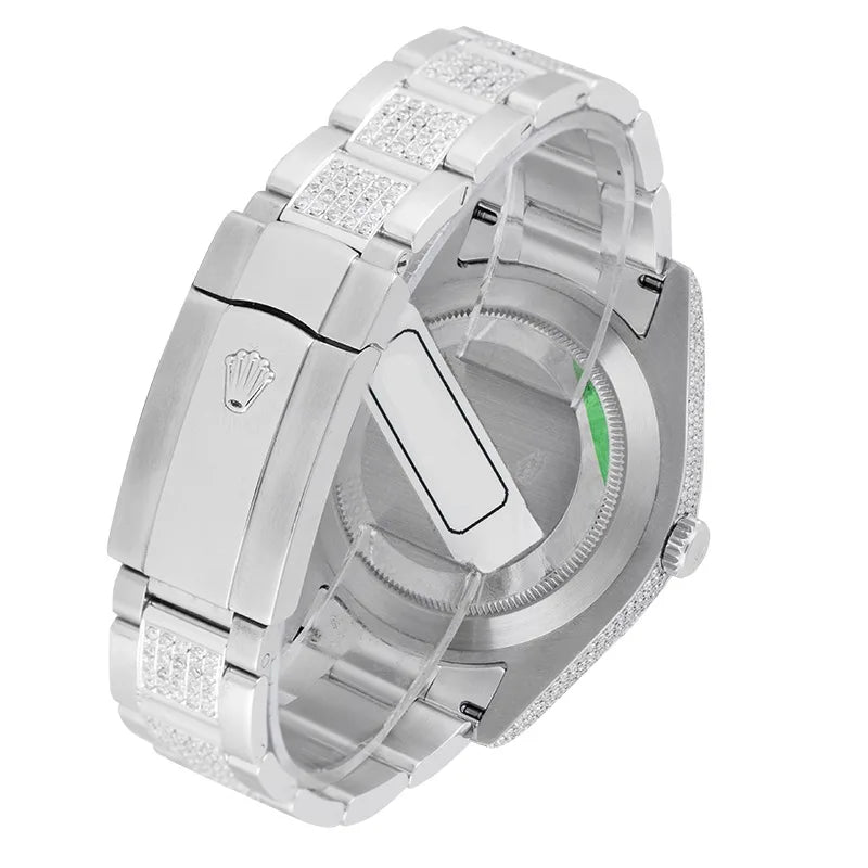 Back view of Rolex Datejust 41mm Stainless Steel Diamond Set 116334