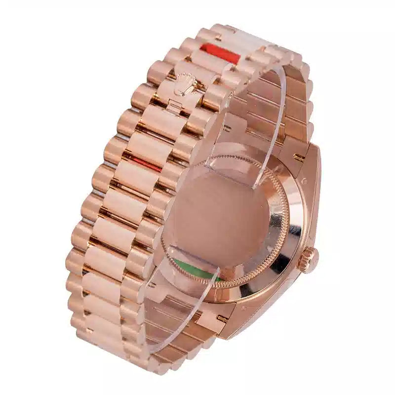 Back View - Rolex Day-Date 40 18ct Everose Gold Sundust/ Roman 