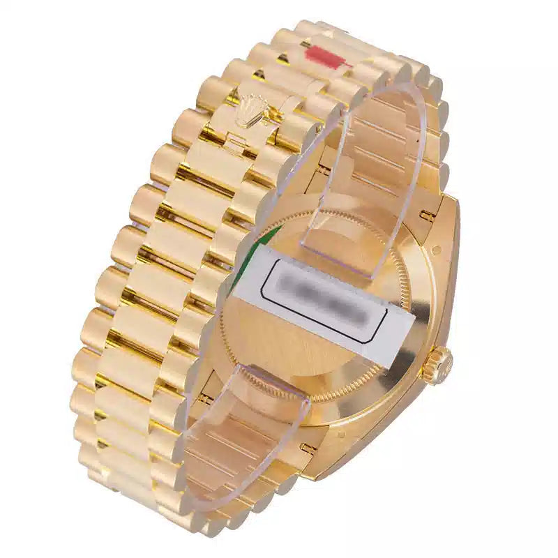 Back view - Rolex Day-Date 40 18ct Yellow Gold Silver/Roman Dial 228238 