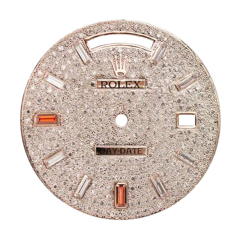 Rolex Day-Date 40mm Diamonds Set Custom Dial