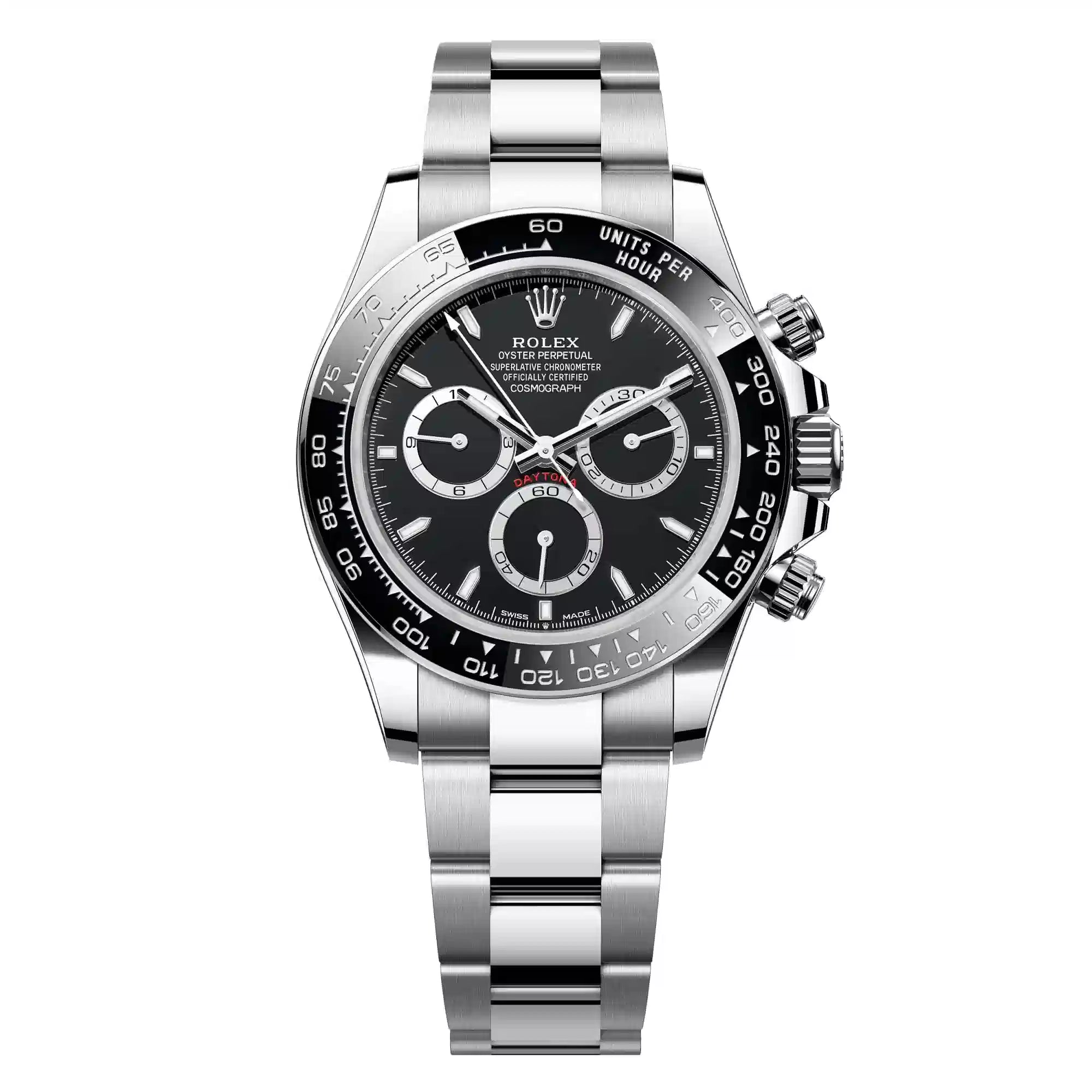 Full view - Rolex Daytona 126500LN Steel Black Dial Watch
