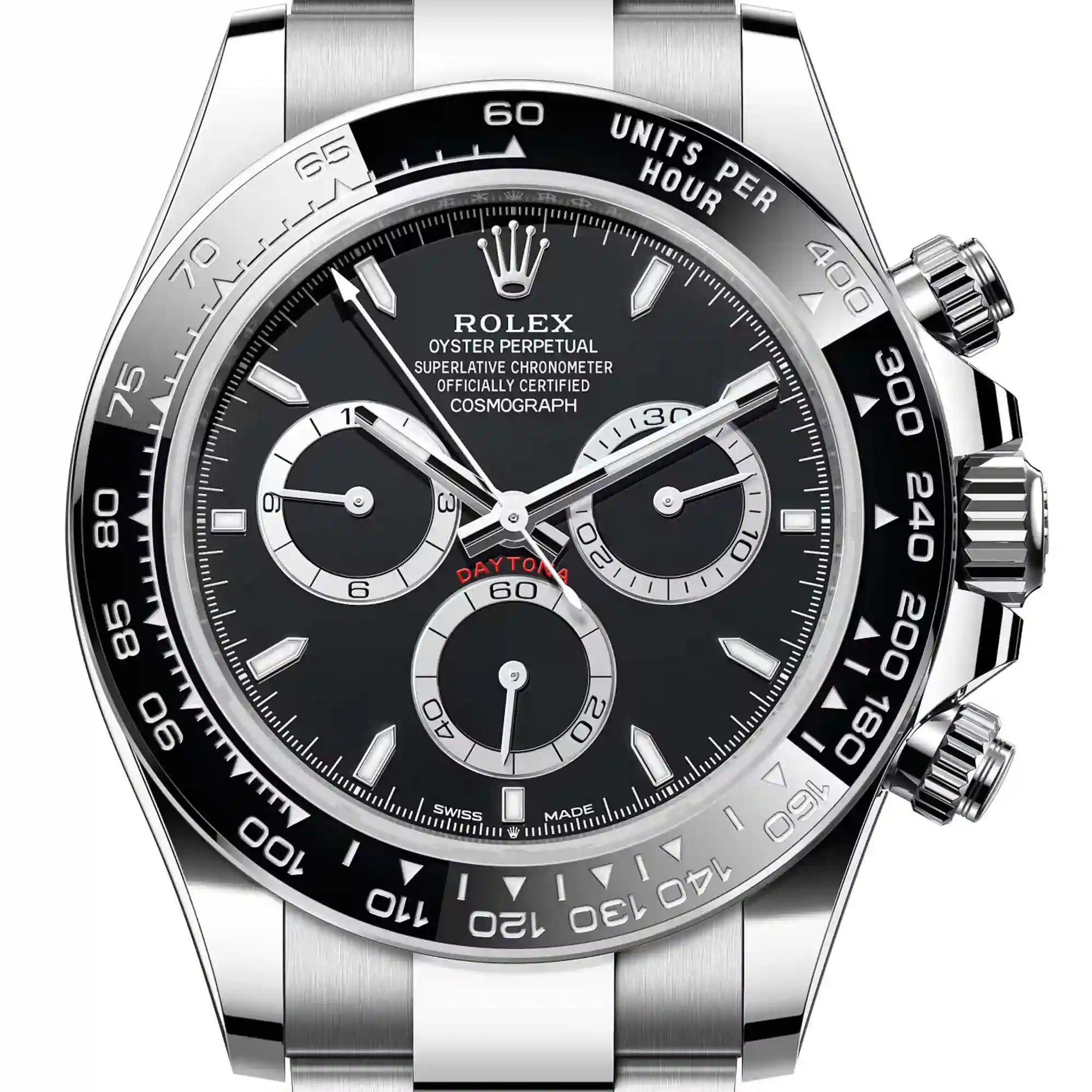 Close up - Rolex Daytona 126500LN Steel Black Dial Watch