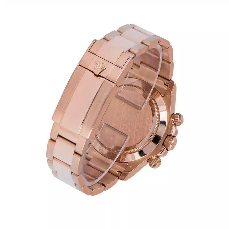 Back view - Rolex Daytona 18ct Everose Gold Black/Pink Dial 116505