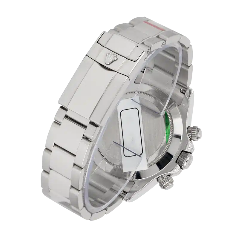 Back view - Rolex Daytona 18ct White Gold Custom Diamond set MOP Dial