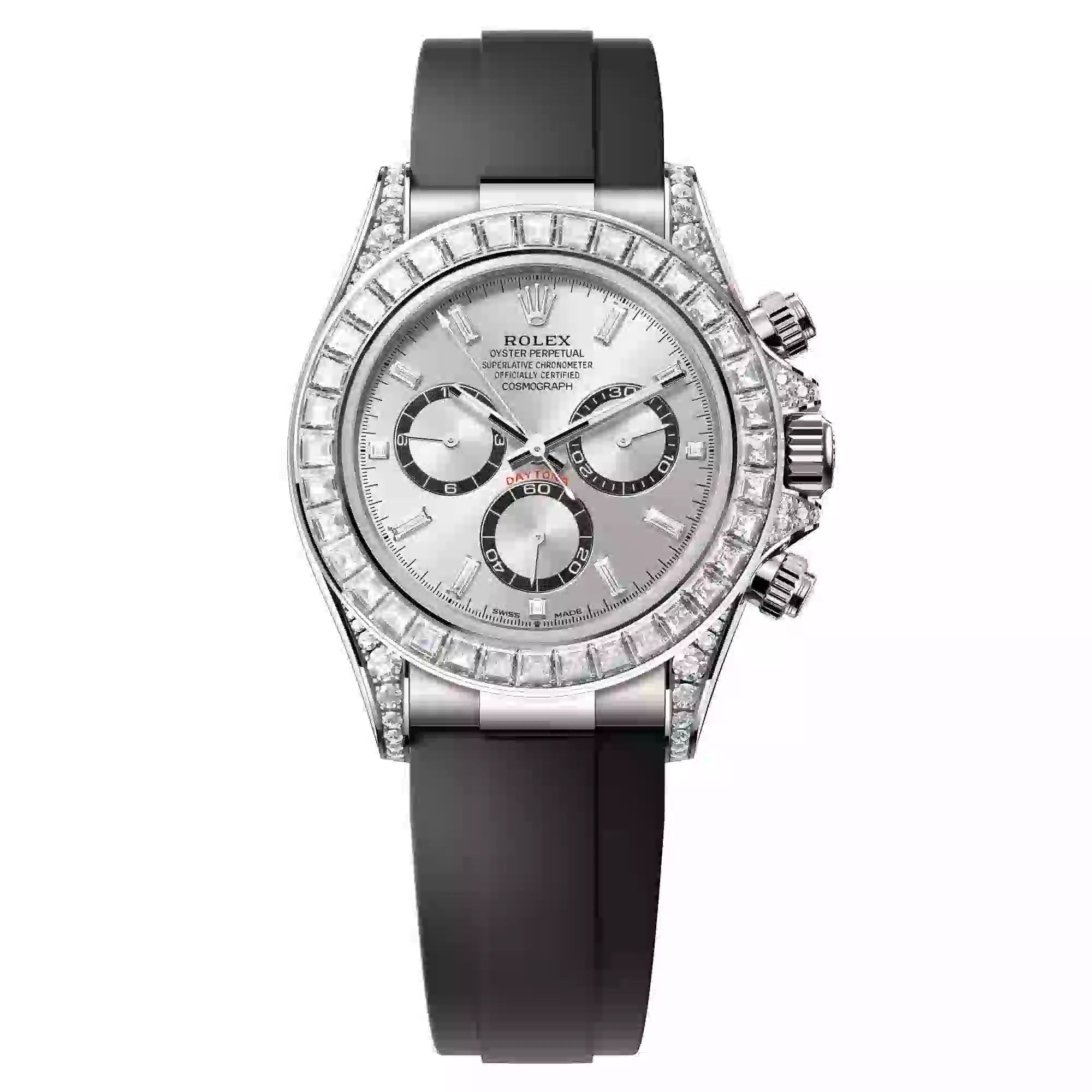Full view - Rolex Daytona 18ct White Gold Diamond Set 126539TBR