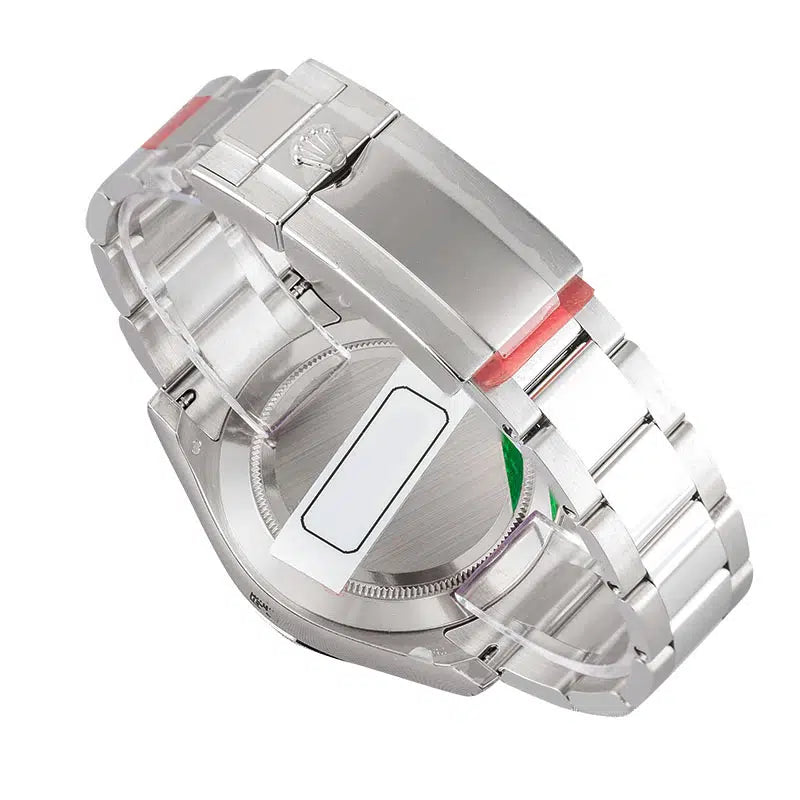 Back view - Rolex Daytona 18ct White Gold Diamond Set Custom Rainbow 