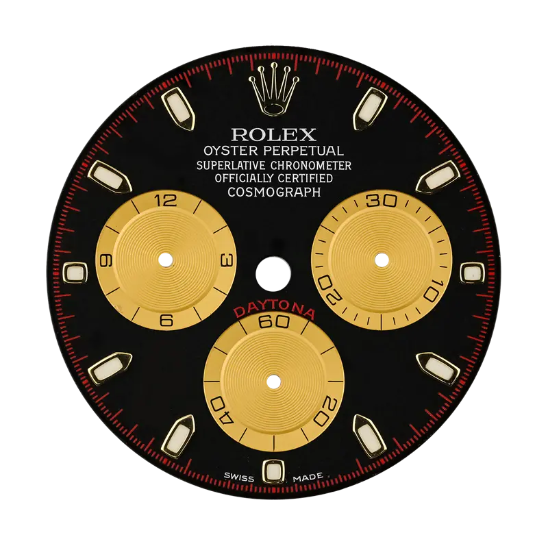 Rolex Daytona Black/Yellow Subdials Original Factory Dial