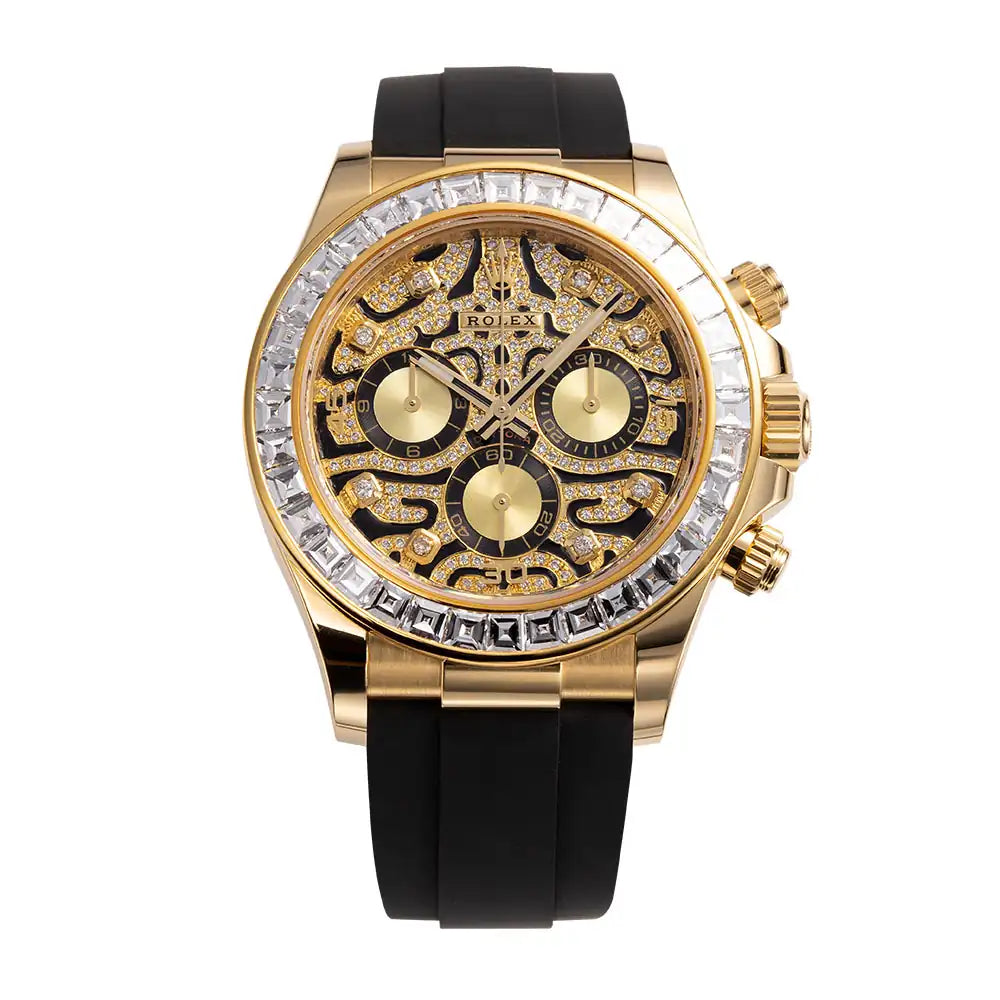 Full view - Rolex Daytona Eye of The Tiger Custom Set 116518LN Watch
